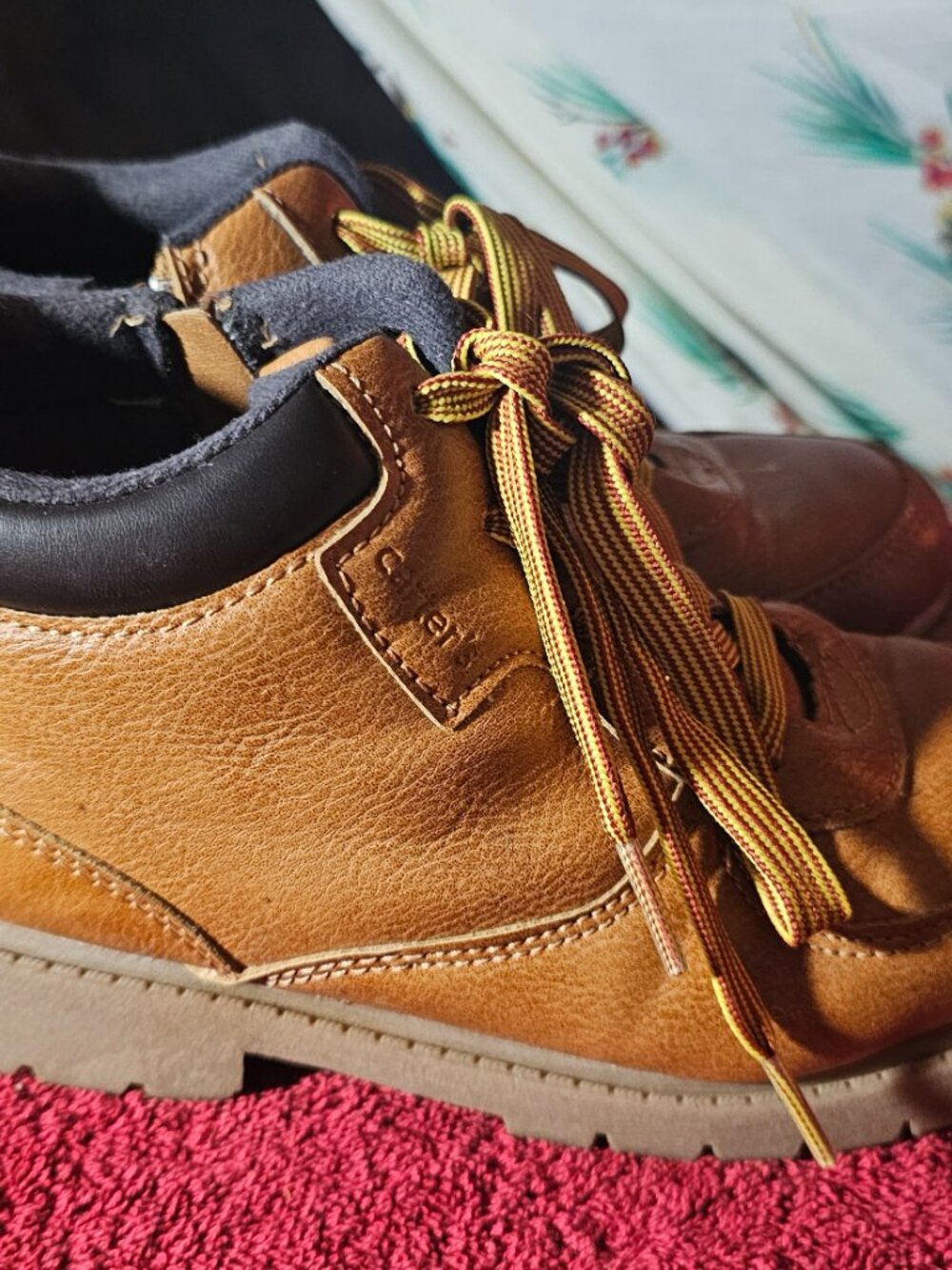 Carter's Boys Boots - Brown Leather Lace Up Casual Ankle Hiking Boots - Size 2M - Picture 4 of 8